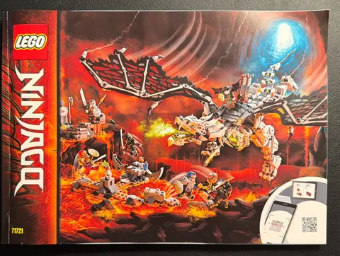 Lego Ninjago Instructions Manual 71721 Skull Sorcerer's Dragon