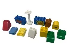 LEGO Duplo Miscellaneous Mixed Parts Column Slopes Replacement Building Toys Sun
