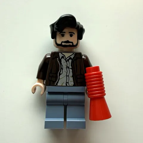 Retro Figs Film Director Brown Jacket Custom LEGO Minifigure