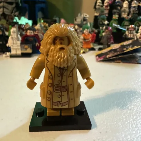 Lego Rubeus Hagrid 20th Anniversary Pearl Gold Minifigure #hp324 Set #76391