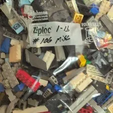 LEGO Bulk Lot Mixed Multicolor Plastic Bricks & Pieces  Bag-106- 1-LB