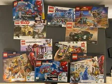 lot of 10 retired Lego Instructions sets Marvel Spiderman Star Wars Ford & More