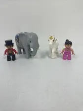 Lego Duplo Circus Lot Ring Master Elephant Pony Trapeze Figure Lot