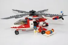 Lego City Rescue Helicopter-7903- Complete w/ Instructions & Checklist of Parts