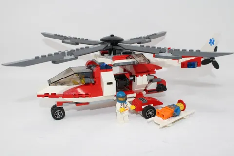 Lego City Rescue Helicopter-7903- Complete w/ Instructions & Checklist of Parts