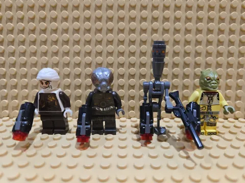 LEGO Star Wars Bounty Hunter Minifigure Lot (IG-88, Dengar, 4LOM, Bossk)