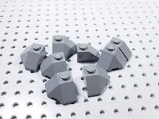 LEGO Lot of 8 Dark Bluish Gray 2x2 Corner Wedge Slopes BP