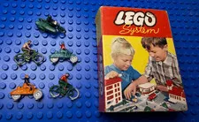 LEGO System Motorcycle Bicycle 270 1950's 50's Vintage RARE COMPLETE - Slide out