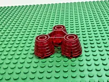 1999 LEGO Trans-Red Electric Light & Sound Rocket Engine 6454 6456 #30354