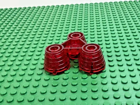 1999 LEGO Trans-Red Electric Light & Sound Rocket Engine 6454 6456 #30354