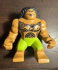 LEGO Disney Maui Bigfig Minifigure with Black Hair & Green Shorts, Plastic