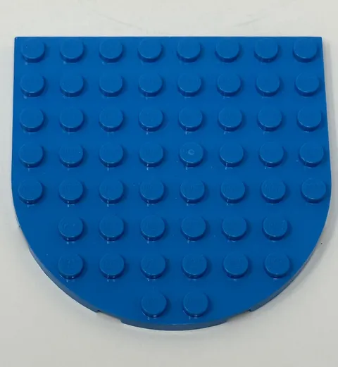 LEGO Parts Plate 8x8 Rounded End DARK AZURE  41948 x1