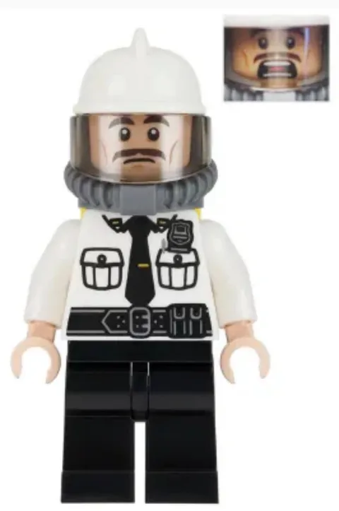 LEGO MINIFIGURE SUPER HERO SECURITY GUARD DAMAGED SH0320!!