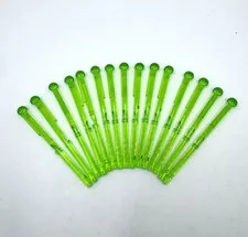 (15) NEW LEGO Arrow Projectile Lot-NEON GREEN- Spring shooter Dart projectile