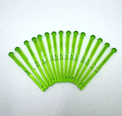 (15) NEW LEGO Arrow Projectile Lot-NEON GREEN- Spring shooter Dart projectile