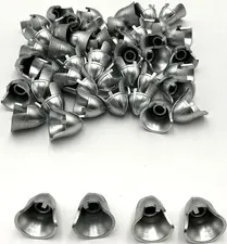 Lego 50 New Metallic Silver Minifigure Headgear Helmets Castle Nasal Parts