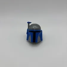 Lego Part 21922pb01 Head SW Mandalorian Helmet with Jango Pattern 