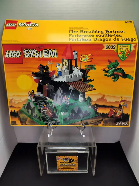 VTG 1993 LEGO Castle 6082 Fire Breathing Fortress Box Lid Cover Only AS-IS READ
