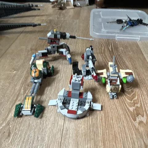 LEGO Bulk Lot Mixed Assembled Star Wars Vehicle Builds,