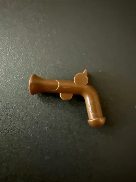 Vintage LEGO Minifigure Brown FLINTLOCK GUN Pirate Captain Pistol Soldier Weapon