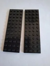 No 423.  2x Lego plate 4x12.  3029 Black