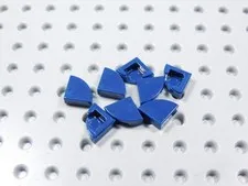 LEGO Lot of 8 Dark Blue 1x1 Smooth Round Corner Tiles Plates BR