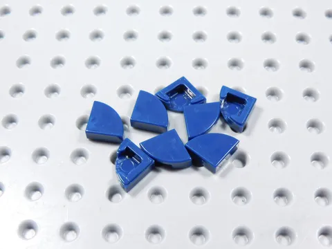 LEGO Lot of 8 Dark Blue 1x1 Smooth Round Corner Tiles Plates BR