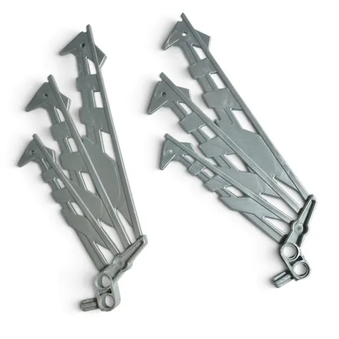 LEGO Bionicle Pearl Light Gray Large Figure Wing Fin 57540 Lot of 2 Hahli