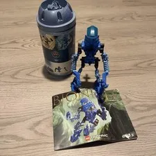 LEGO BIONICLE Toa Gali 8533 39pc 2001 Complete w/ Manual and Canister