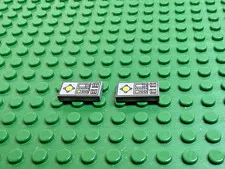 2x LEGO Dk Bluish Gray Tile 1 x 2 w/Vehicle Control Panel 10157 4504  #3069bpc1