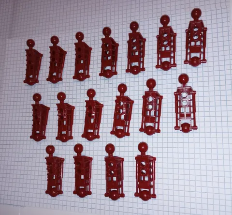 17 Lego 47297 Dark Red Bionicle Toa Metru type Leg Lower Section Genuine Lego 17