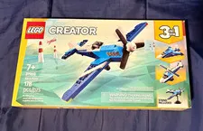 LEGO Creator 3 in 1 Race Plane 31160 Stand Included 178-Piece Set 7+