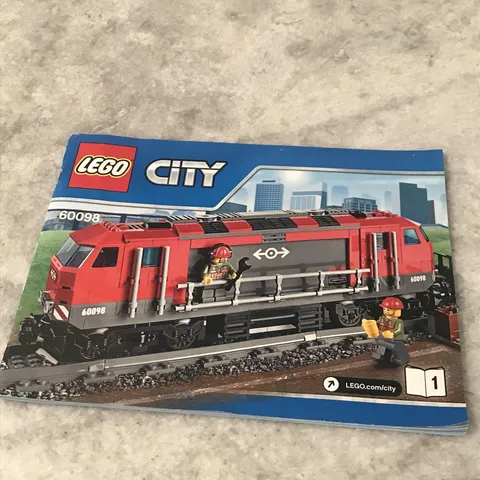 LEGO City 60098 Heavy-Haul Train Instruction Manual Booklet 1 Only Original