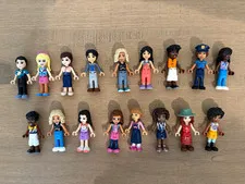 LEGO Friends Minifigure Lot 17 Assorted Mini Dolls Figures Plastic Genuine