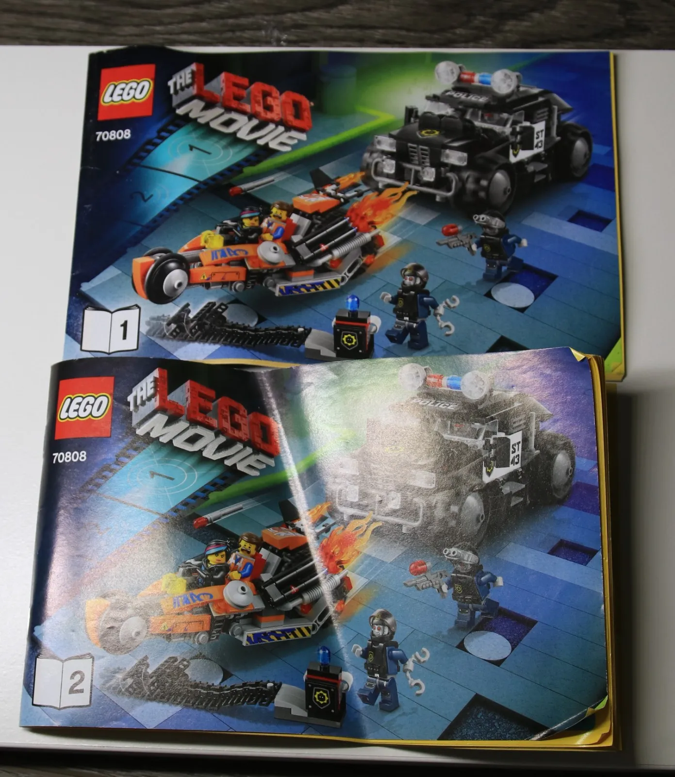 Lego 70808 The Lego Movie Super Cycle Chase Instructions Booklets 1 and 2