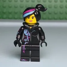 Lego Lucy Wyldstyle Minifigure tlm027 70803 Movie CMF Lot Rare Retired Hood A12