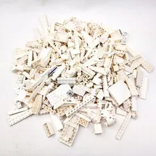 Lego Bricks White Bulk Lot 1 pound 14 ounces Mixed Replacement Parts