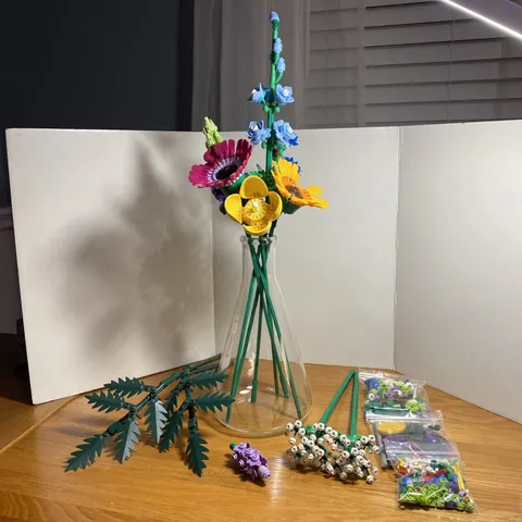 8 LEGO Wildflowers + 2 Ferns Lego Botanicals 10313 Set Daisy Queen Anne's Lace