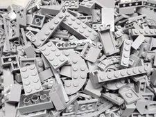 LEGO 1/4 Pound Light Gray Building Brick Parts n Pieces {WASHED}