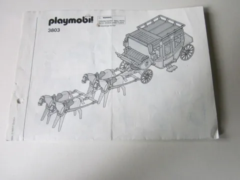 Playmobil Building Instructions 3803