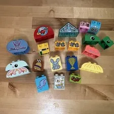 Lego Duplo Bricks Lot Accessory Pieces Mice Space Trophy