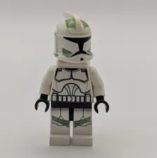 LEGO Star Wars Green Clone Trooper Horn Company Minifigure 7913 SW0298 Jetpack