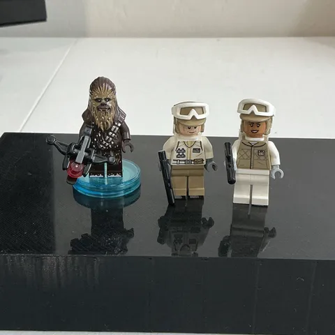 Lego Star Wars Chewbacca Snow Pattern Minifigure 75322 Hoth Rebel Troopers