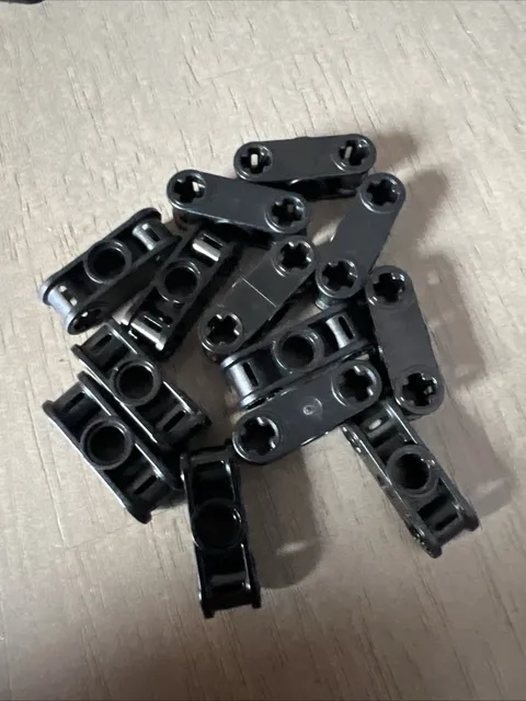 LEGO 32184 Black Technic Axle Pin Connector Perpendicular 3L Center Pin Hole x13