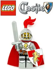 LEGO CASTLE / KINGDOMS 852921 LION KNIGHT MINIFIGURE + WEAPONS * CAS 459