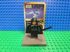 LEGO Emperor Palpatine Minifigure W Card sw0041 7200 7166 3340 Star Wars Rare 