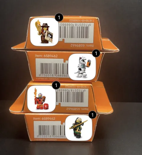 LEGO CMF SERIES 29 MINIFIGS: Bionicle, Ronin/Lloyd, Robot T-Rex, Monster Hunter