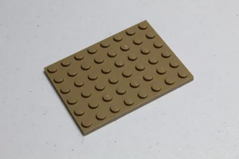LEGO Plate 6X8 (3036) - Dark Tan