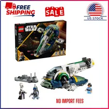 LEGO Star Wars Jango Fett's Starship 75433 Building Toy, Collectible Model Kit