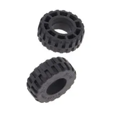 2x LEGO Rad 37x14 Black Batman Tire 76252 6518604 6248793 35578